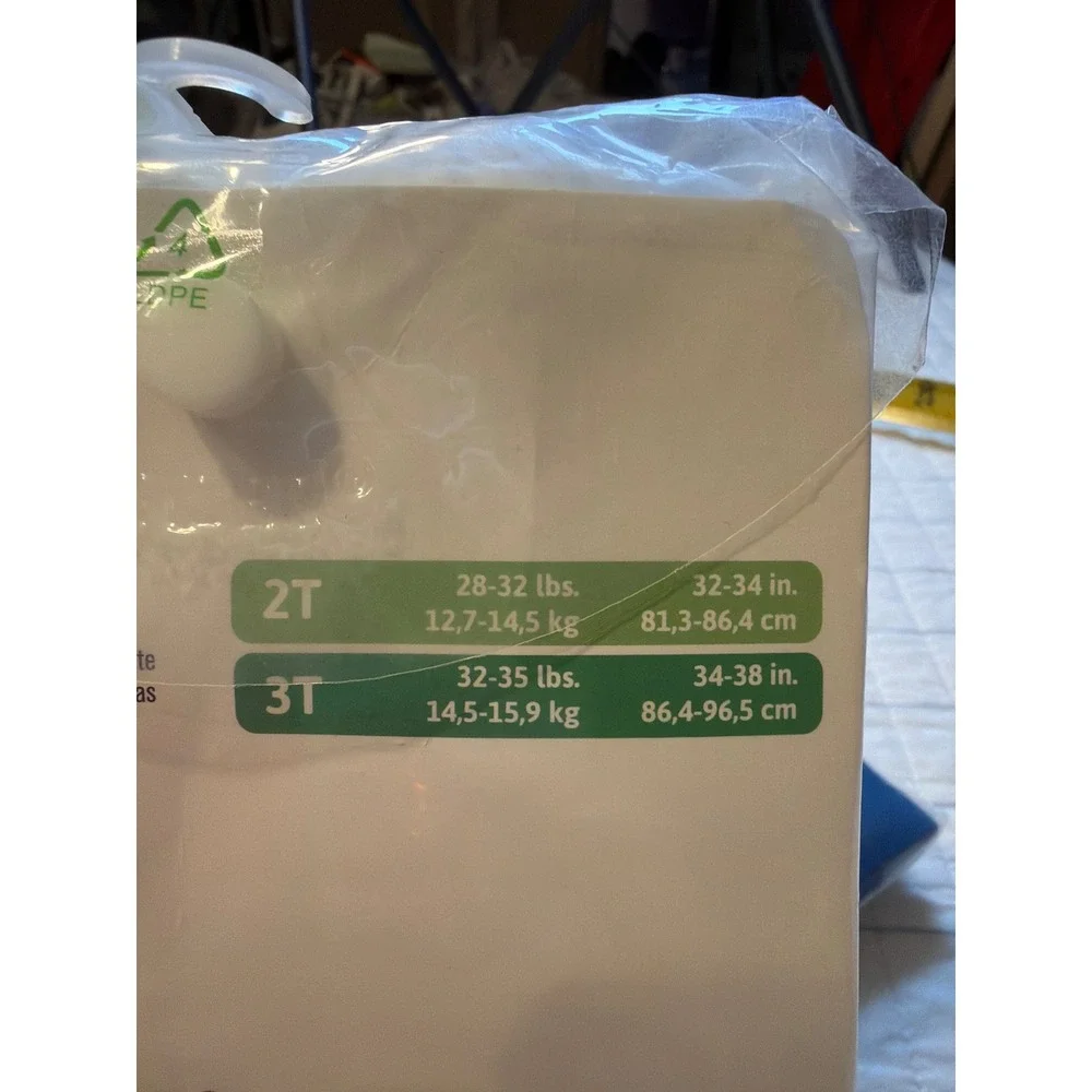 Gerber 2-Pack 4-Count Waterproof Pants Size 2T White Cloth Diaper Covers PEVA